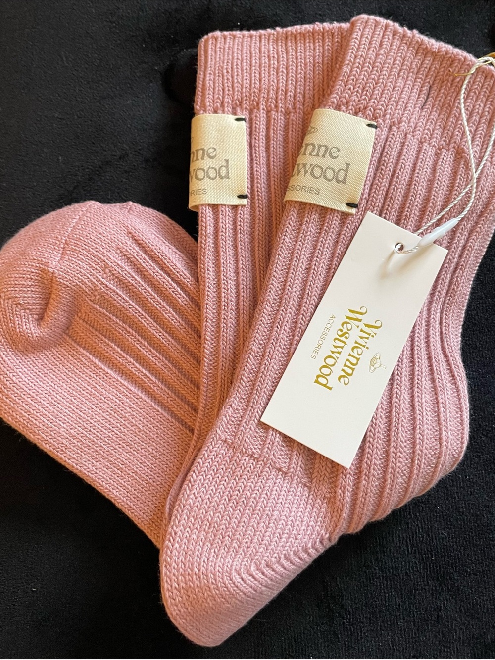 Vivienne Westwood Women’s Pink Ribbed Socks